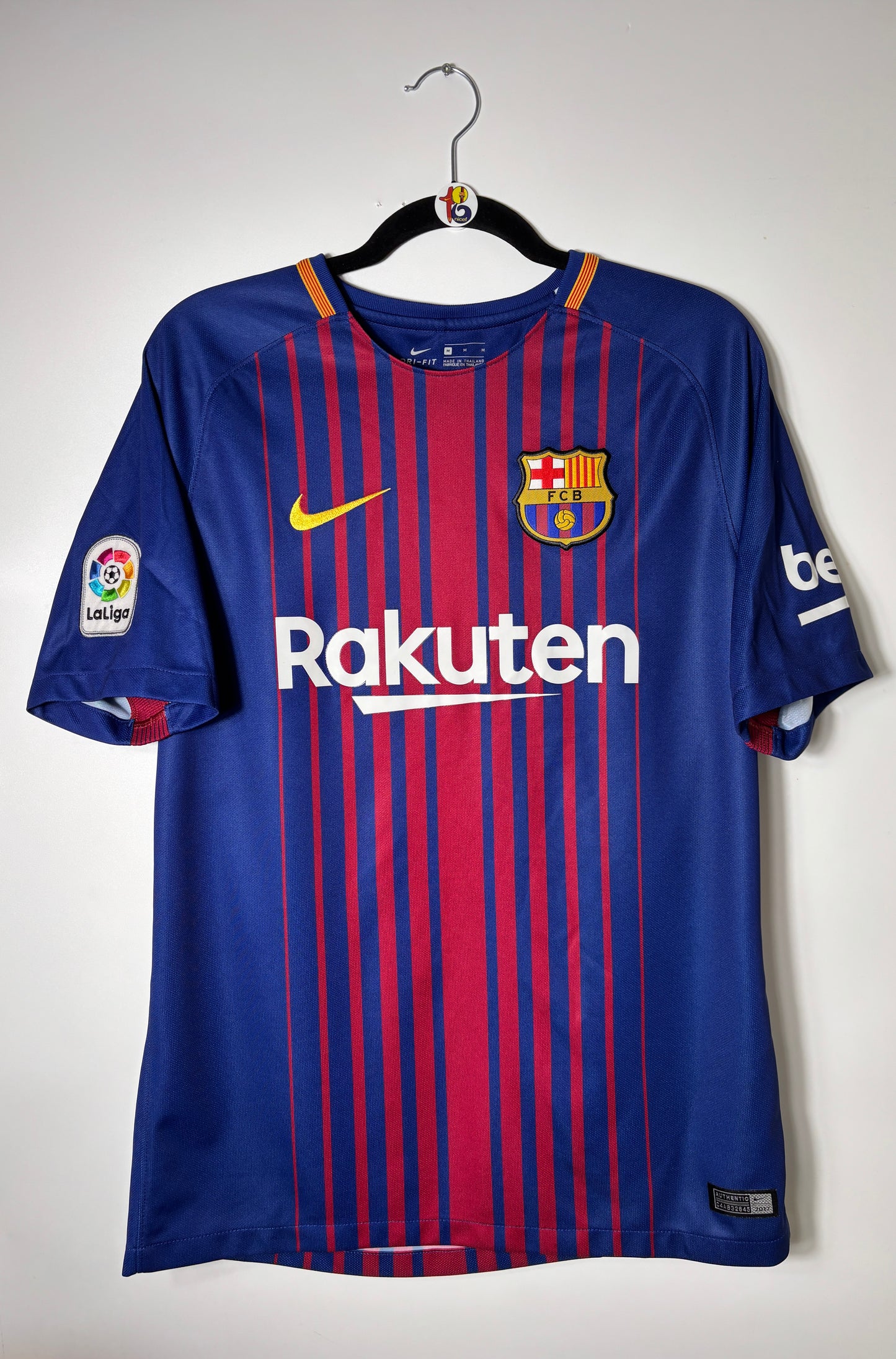 2017/18 FC Barcelona Jersey 'Infinit Iniesta' - (M)