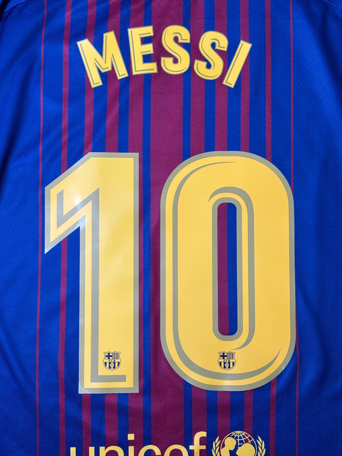 2017/18 FC Barcelona Jersey Messi #10 - (XL)