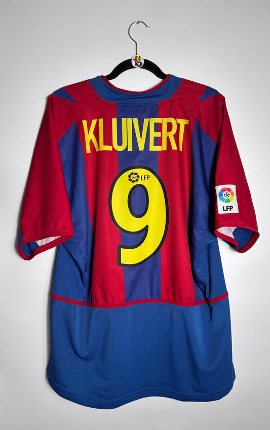 2002/03 FC Barcelona Jersey Kluivert #9 - (L)