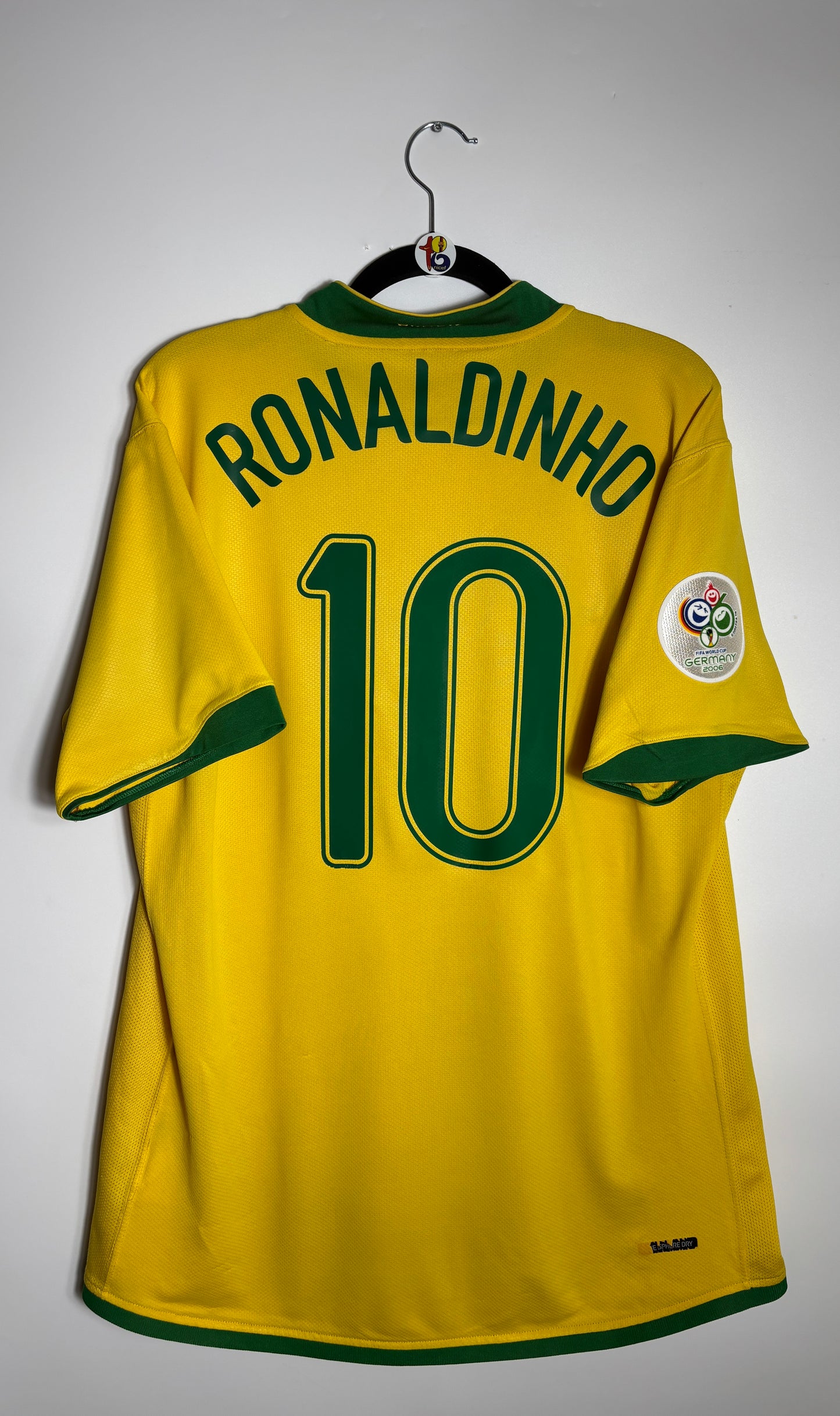 2006 World Cup Brazil Jersey Ronaldinho #10 - (M)