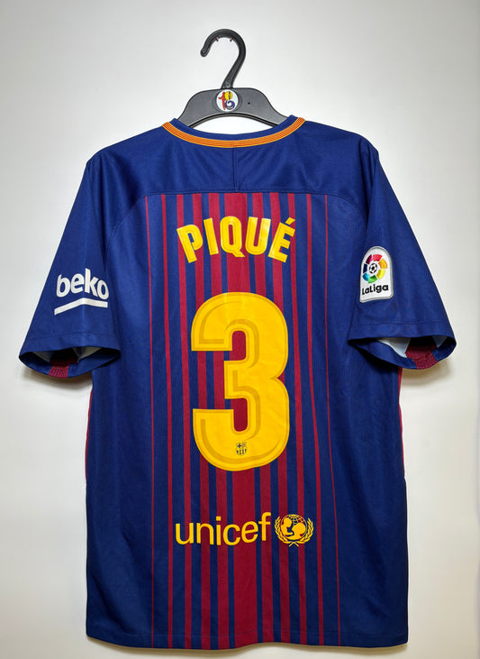 2017/18 FC Barcelona Jersey Pique #3 - (M)