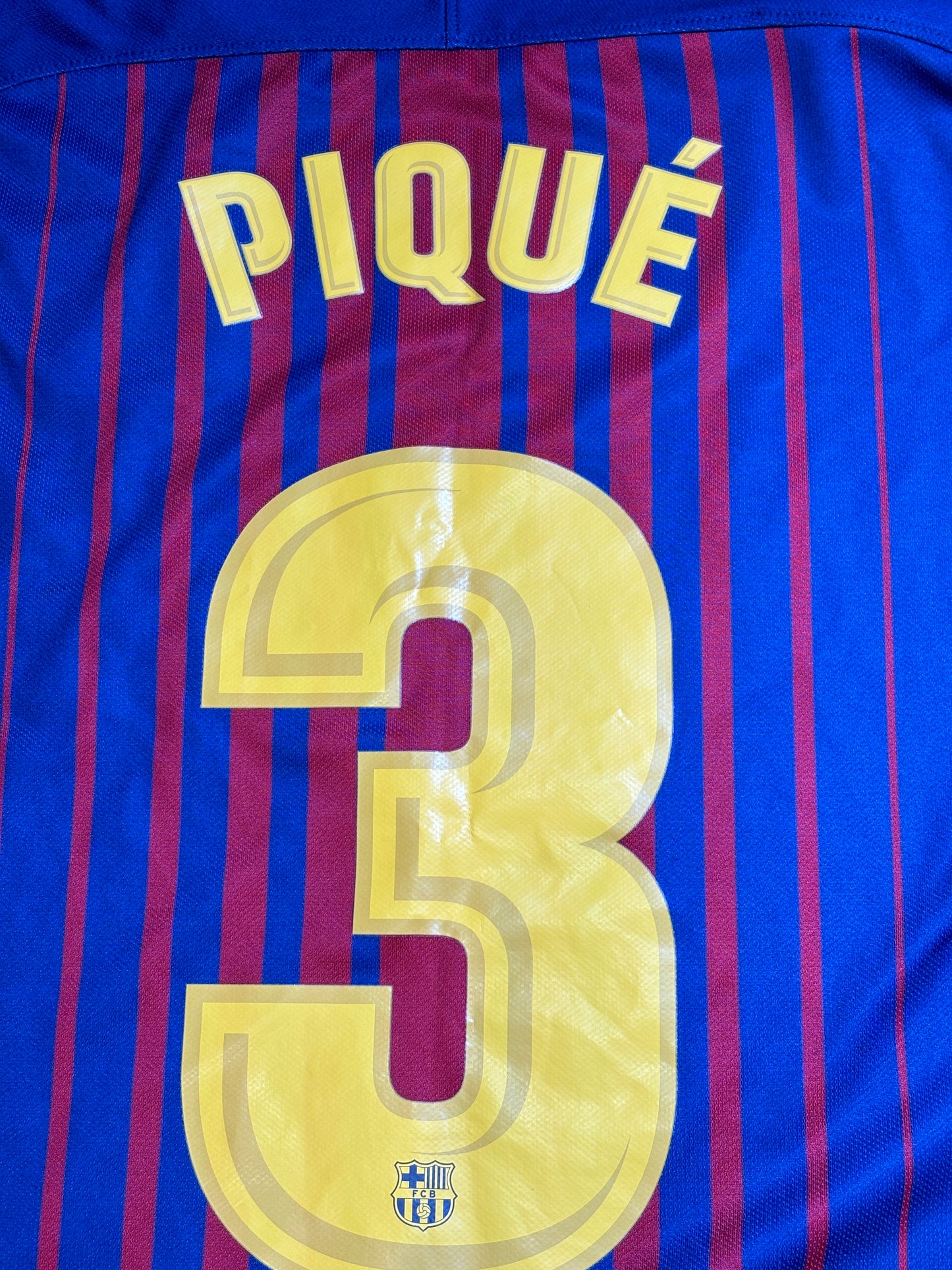 2017/18 FC Barcelona Jersey Pique #3 - (M)